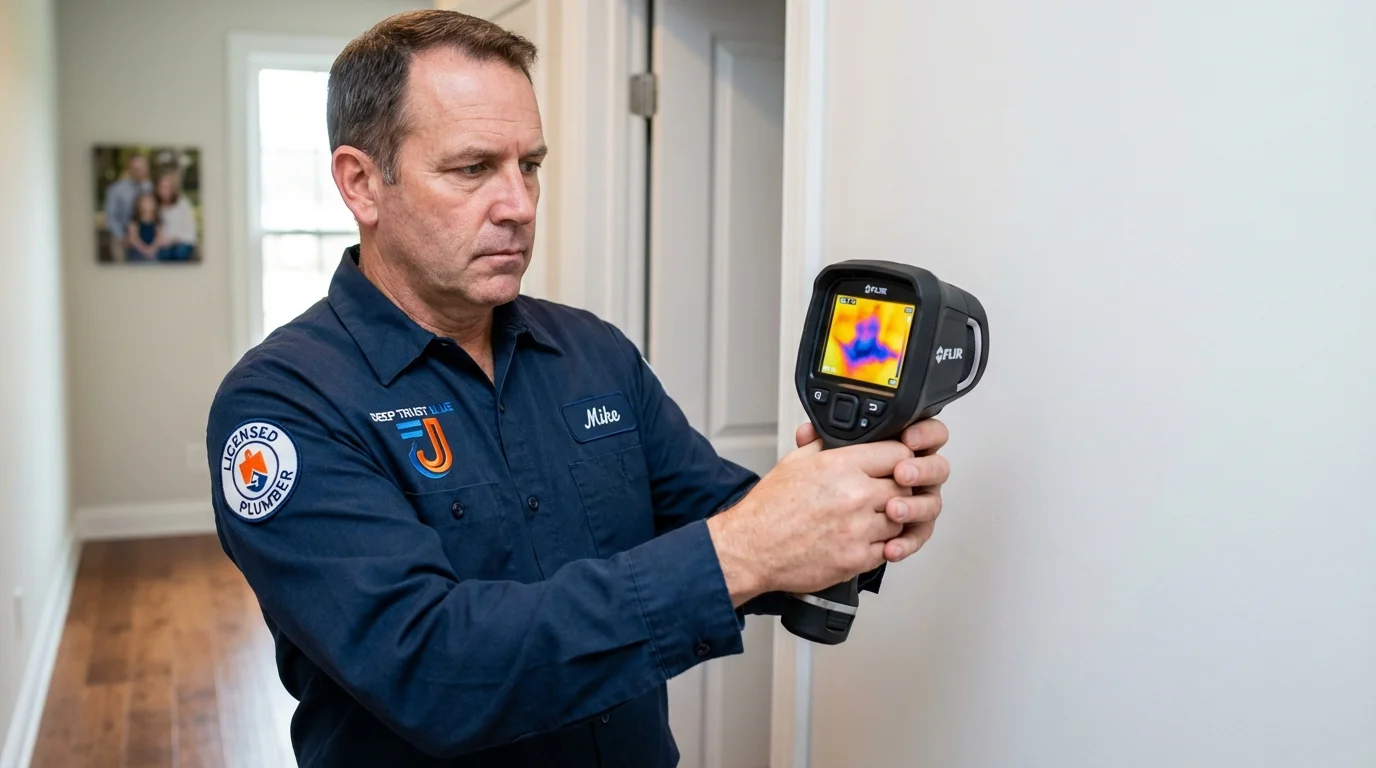 Thermal imaging leak detection by Johns Plumbing LLC in Waterloo